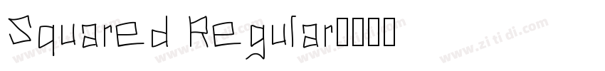 Squared Regular字体转换